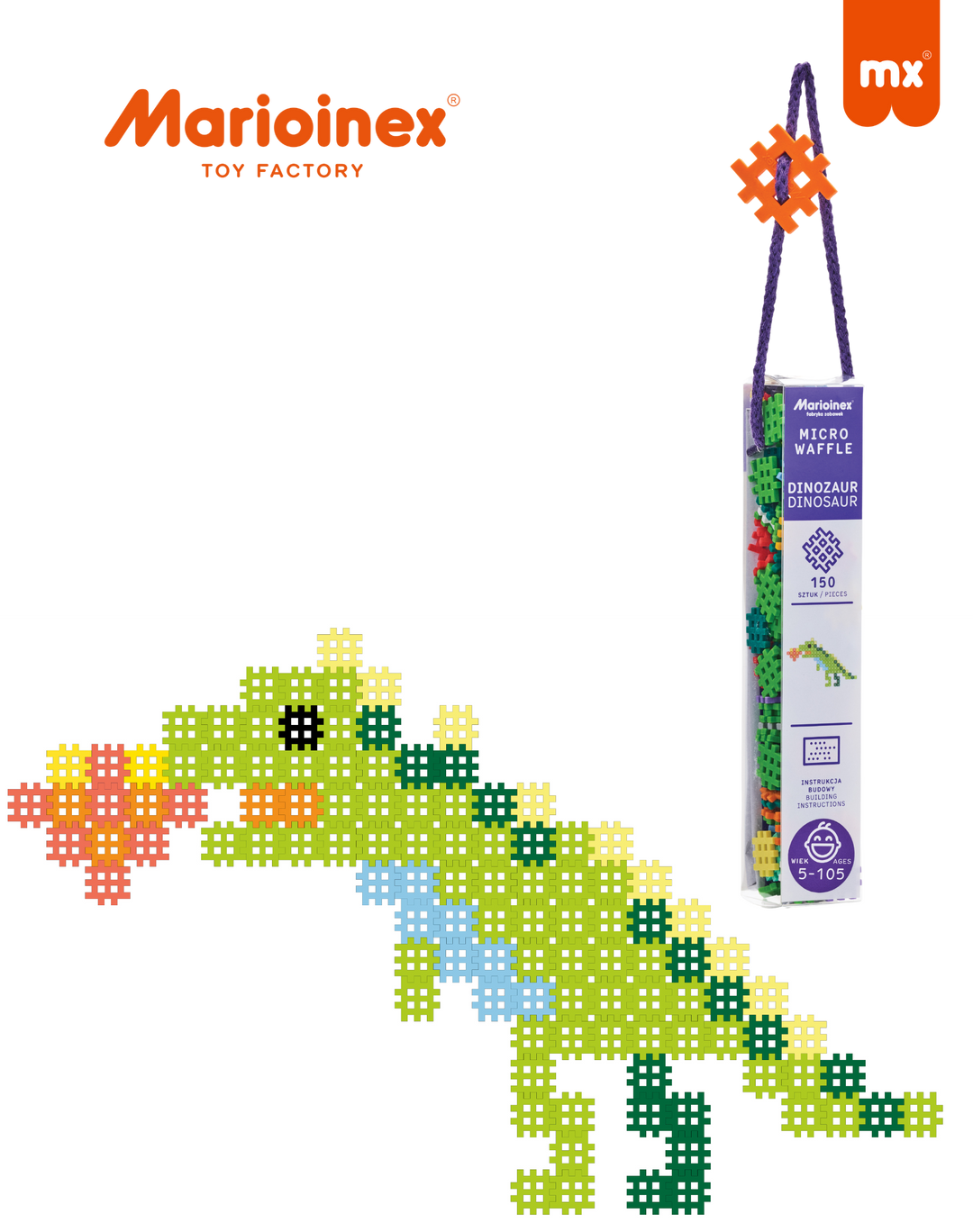 Micro Waffles (150 PCS) Dinosaur