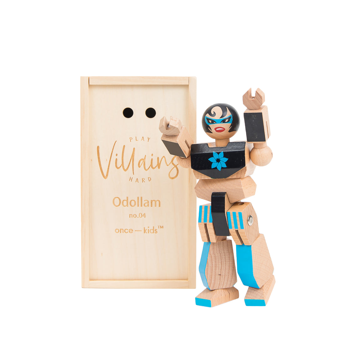 Wood Action Figure Playhard Villains #4 Odollam