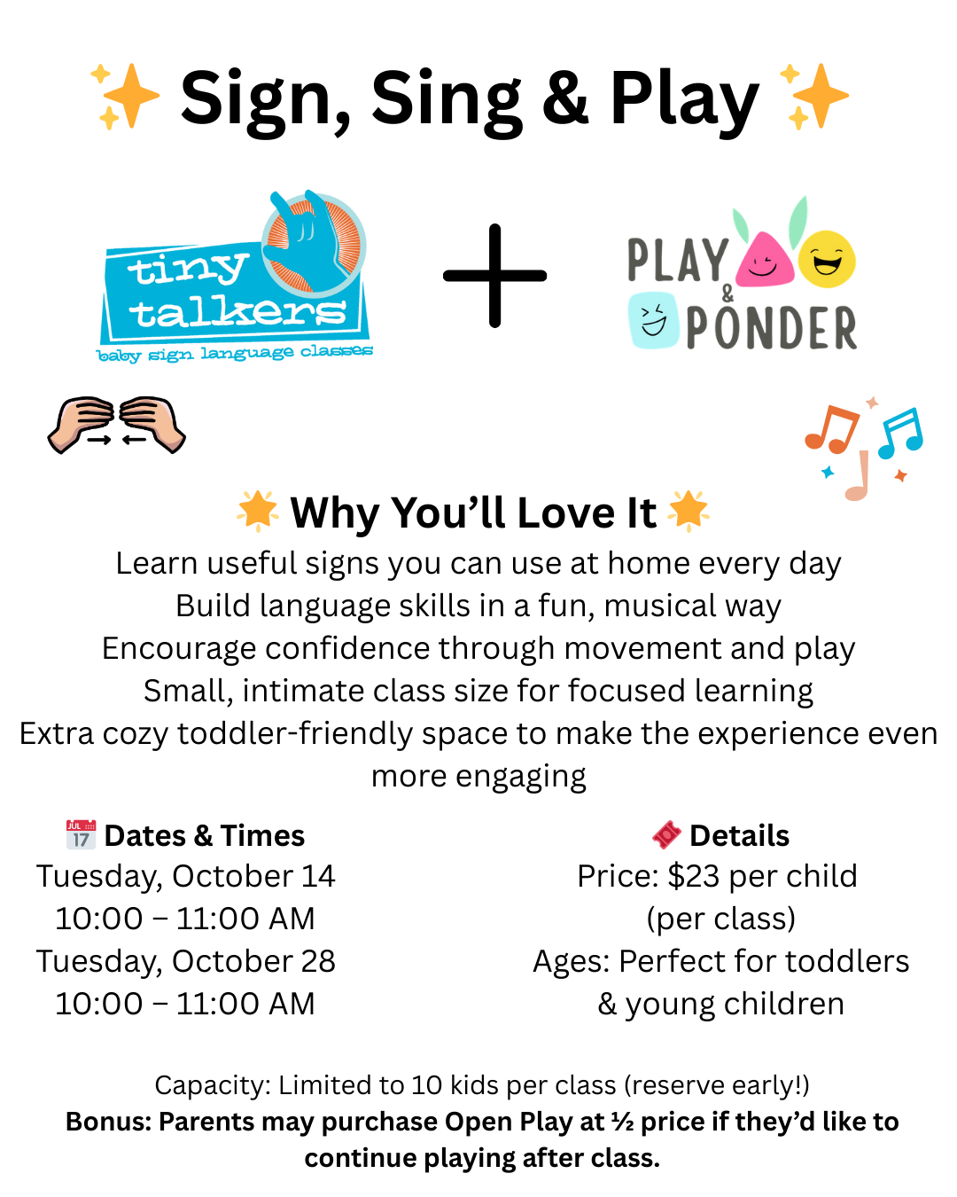 Tiny Talkers - Sign, Sing & Play