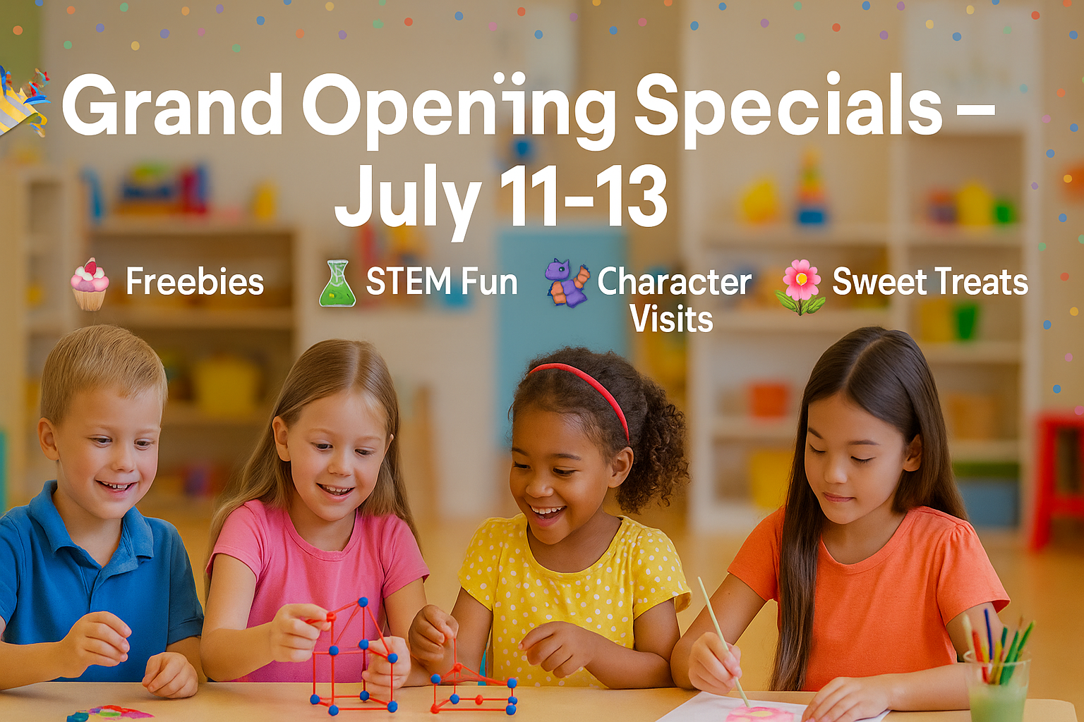 Grand Opening Specials – July 11–13