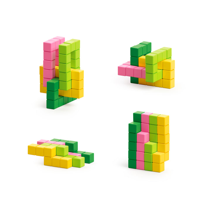 PIXIO Abstract Series TROPIC - 60 Magnetic Blocks in 4 Colors