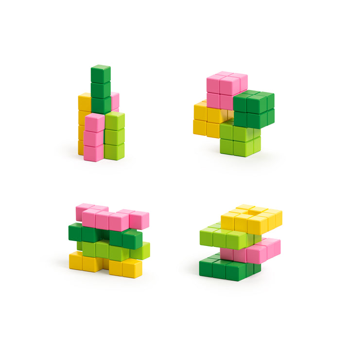 PIXIO Abstract Series TROPIC - 60 Magnetic Blocks in 4 Colors