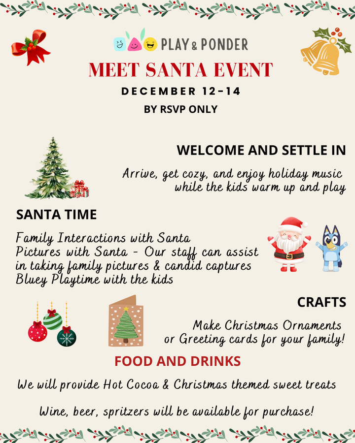 🎅✨ Meet Santa at Play & Ponder ✨🎅