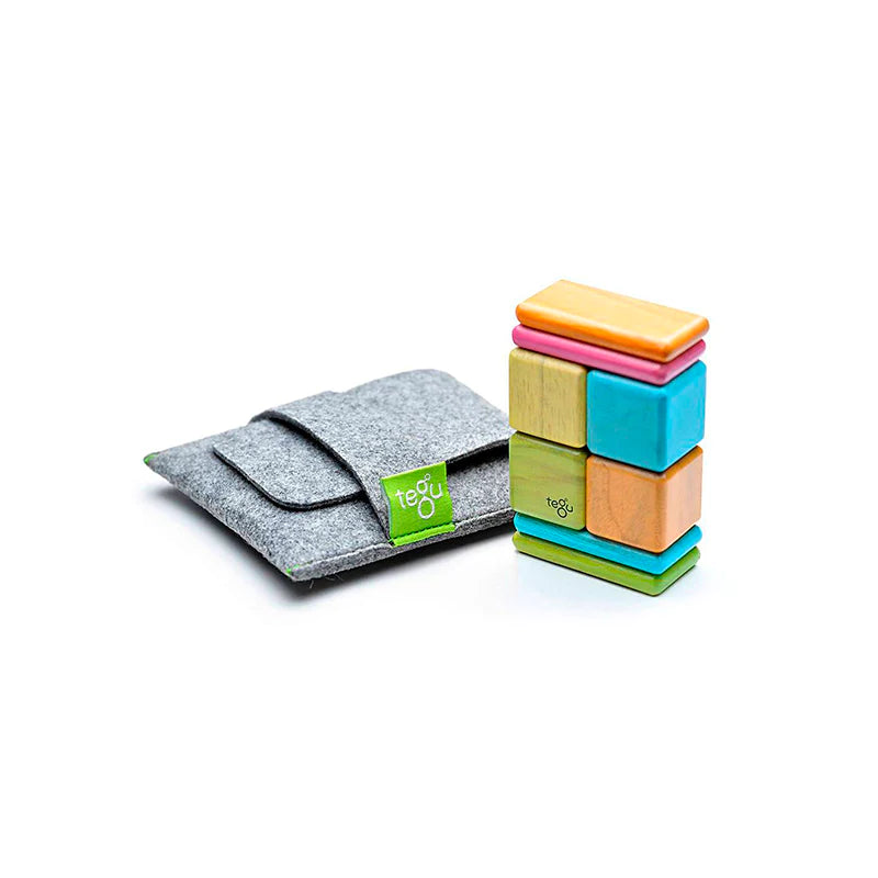 Original Pocket Pouch Magnetic Wooden Blocks 8 pieces