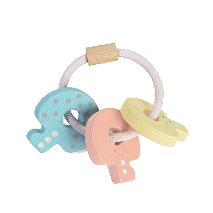 Baby Key Rattle - Pastel