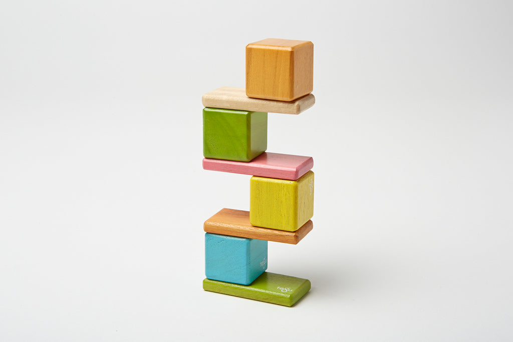 Original Pocket Pouch Magnetic Wooden Blocks 8 pieces
