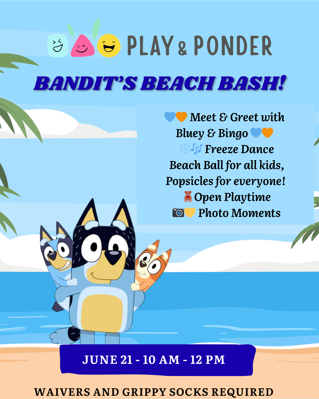 BANDIT, BLUEY AND BINGO'S BEACH BASH!