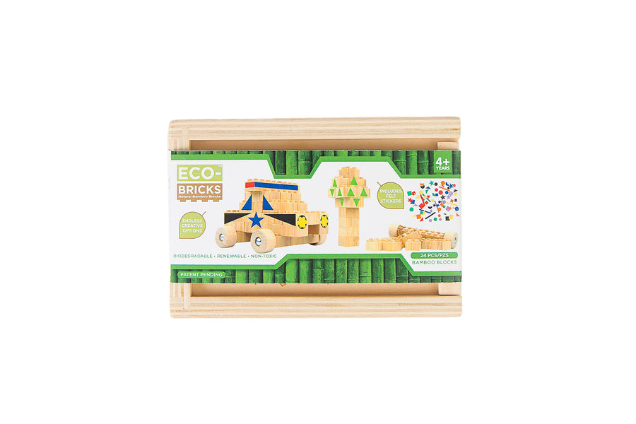 Eco-bricks Bamboo 24pcs + felt