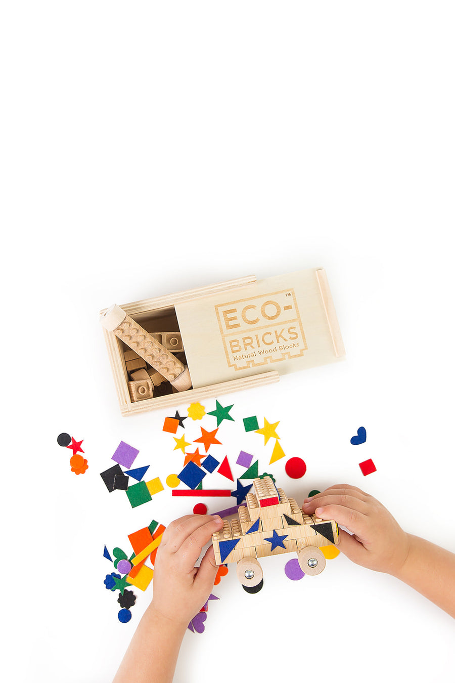 Eco-bricks Bamboo 24pcs + felt