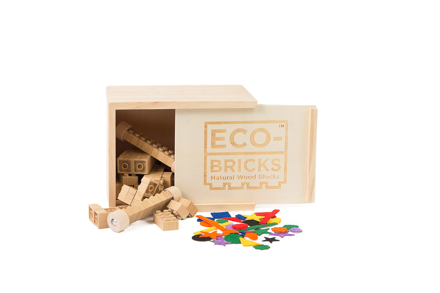 Eco-bricks Bamboo 45pcs + felt