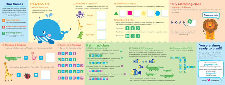 Mobi Number Tiles - Kids