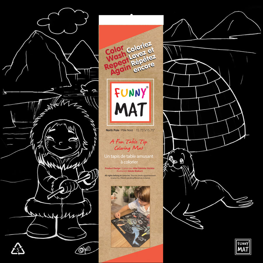 Funny Mat - North Pole Black