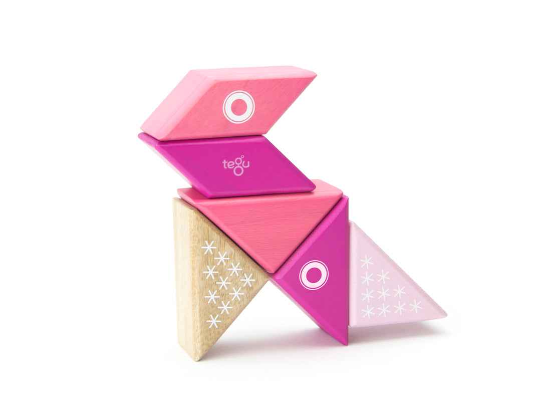 Travel Pals - Kitty Magnetic Wooden Blocks 6 pieces