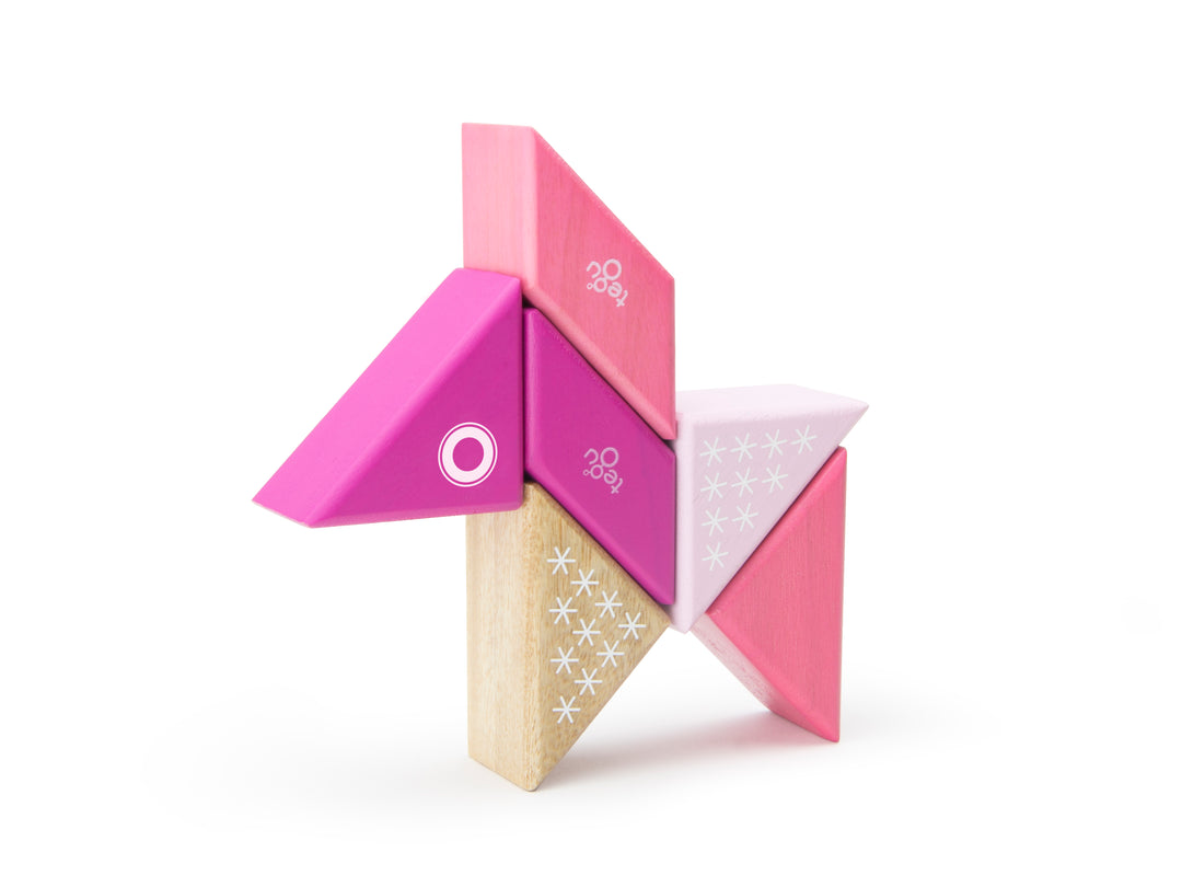 Travel Pals - Kitty Magnetic Wooden Blocks 6 pieces