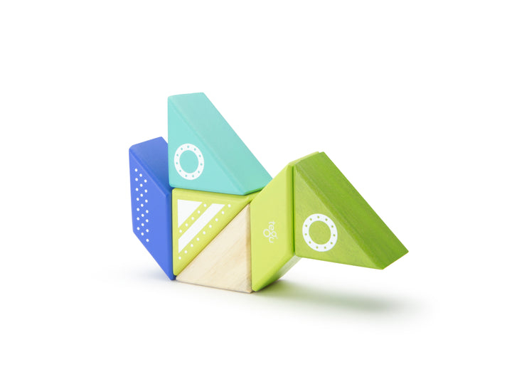 Travel Pals - Spaceship Magnetic Wooden Blocks 6 pieces