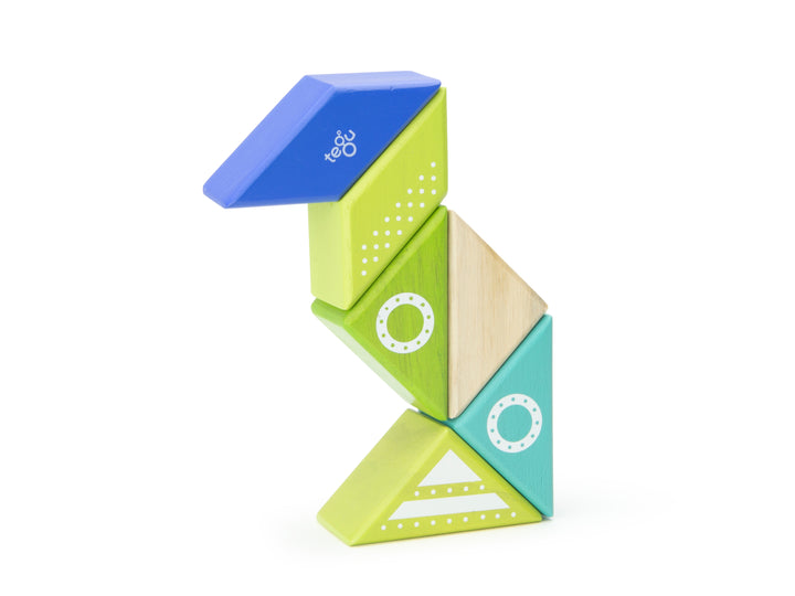 Travel Pals - Spaceship Magnetic Wooden Blocks 6 pieces