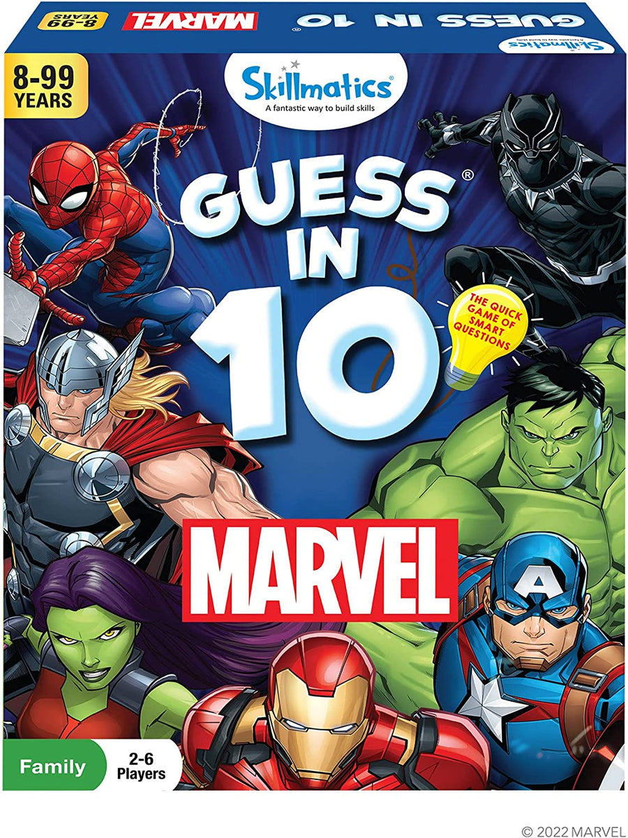 Guess in 10: Marvel | Trivia card game (ages 8+)