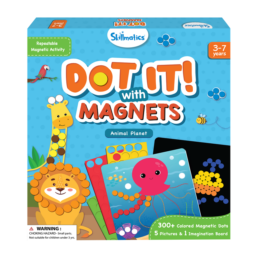 Dot It with Magnets: Animal Planet | Repeatable Magnetic Art Activity (ages 3-7)