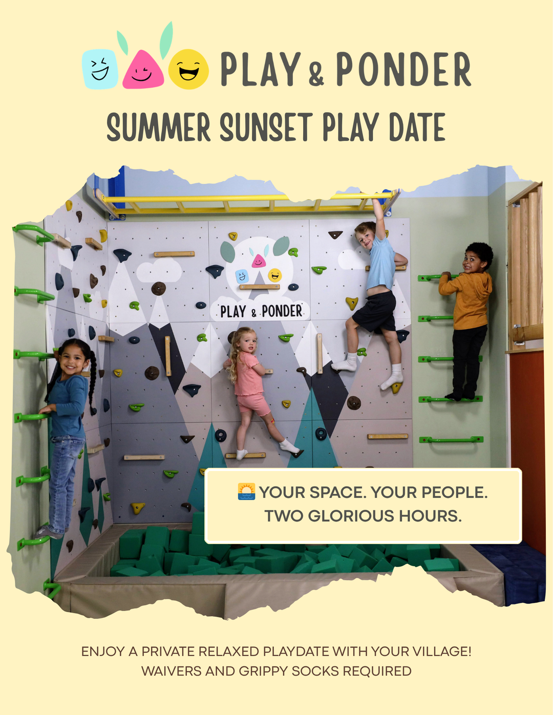 🌅 Summer Sunset Playdate — Private Group Play, Monday-Thursday Afternoons