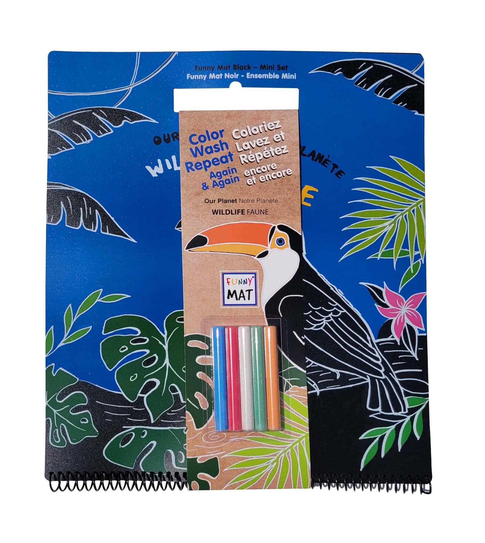 Funny Mat - Wild Animals Black Set