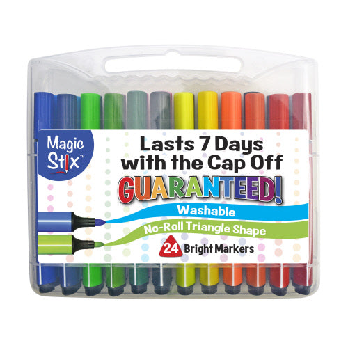 Triangular Magic Stix Markers, 24 Pack, Last 7 Days NO Cap!