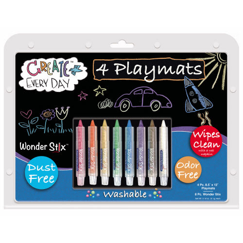 Reusable Playmat Kit with Wonder Stix (4 pc set)